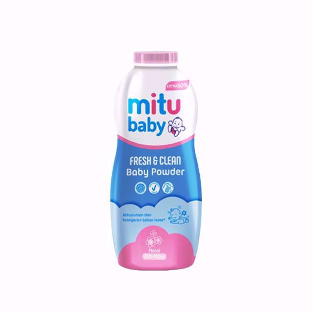 Mitu-Baby-Powder-200+%100-GR-Floral-Pink